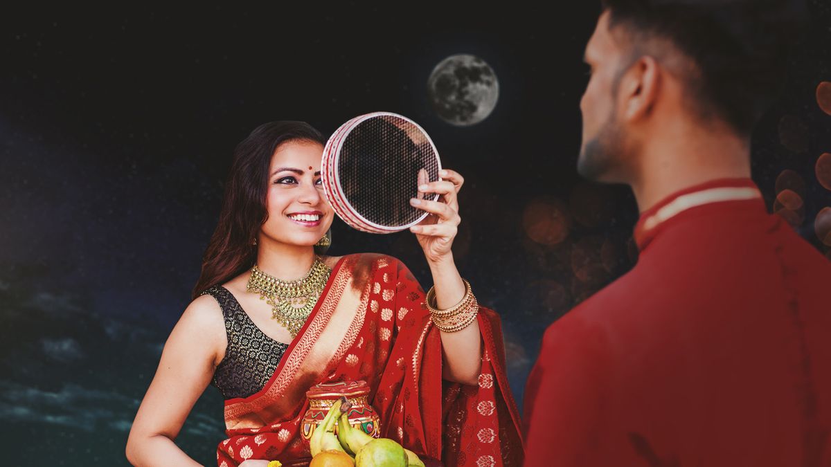 This couple's first Karwa Chauth looks completely adorable! | India Forums