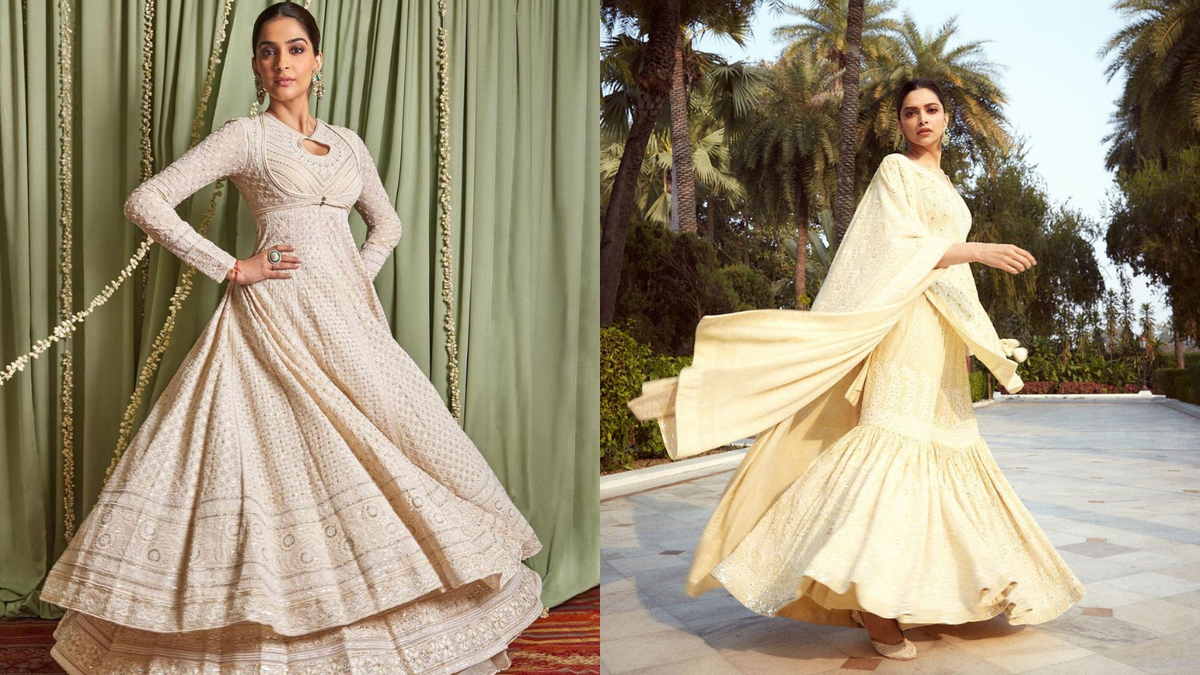 Shop Stunning White Georgette Lucknowi Chikankari Suit Online in USA – Pure  Elegance
