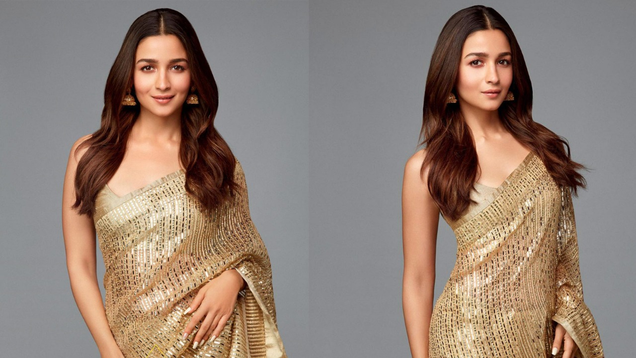 How To Wear A Golden Saree Like A Bollywood Celebrity