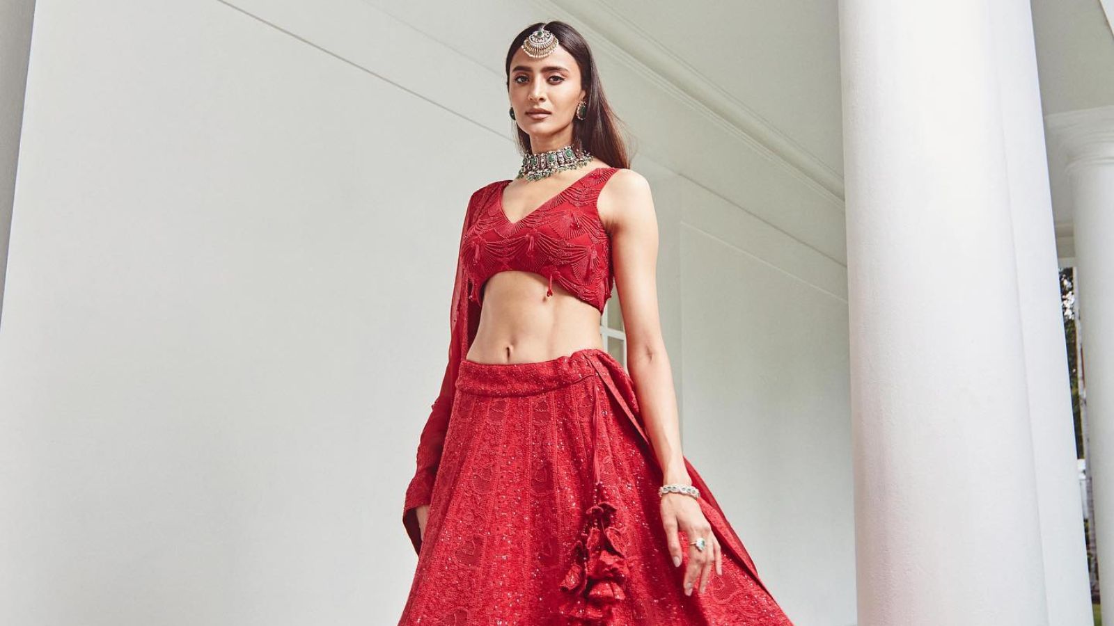 Saree Blush Pink – Anjul Bhandari