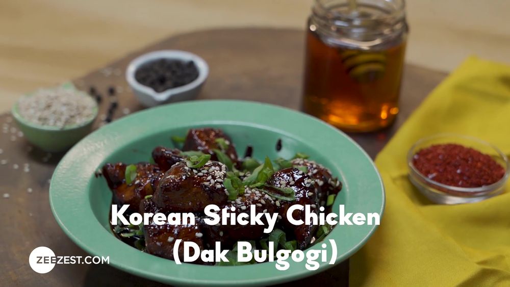 Simply Korea, Korean Food, Zee Zest, Korean Sticky Chicken (Dak Bulgogi)