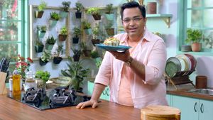 pattay ki baat zee zest, Indian leafy vegetables, Ajay Chopra, Parsley Raj Kachori, Tulsi Pesto Pasta, Lal Math Prawns
