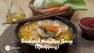 Simply Korea, Korean Food, Zee Zest, Seafood Noodles Soup