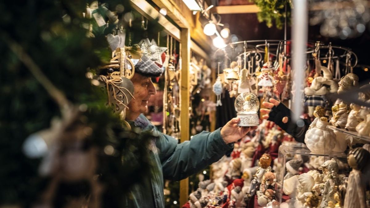 Christmas Market Stall In Basel