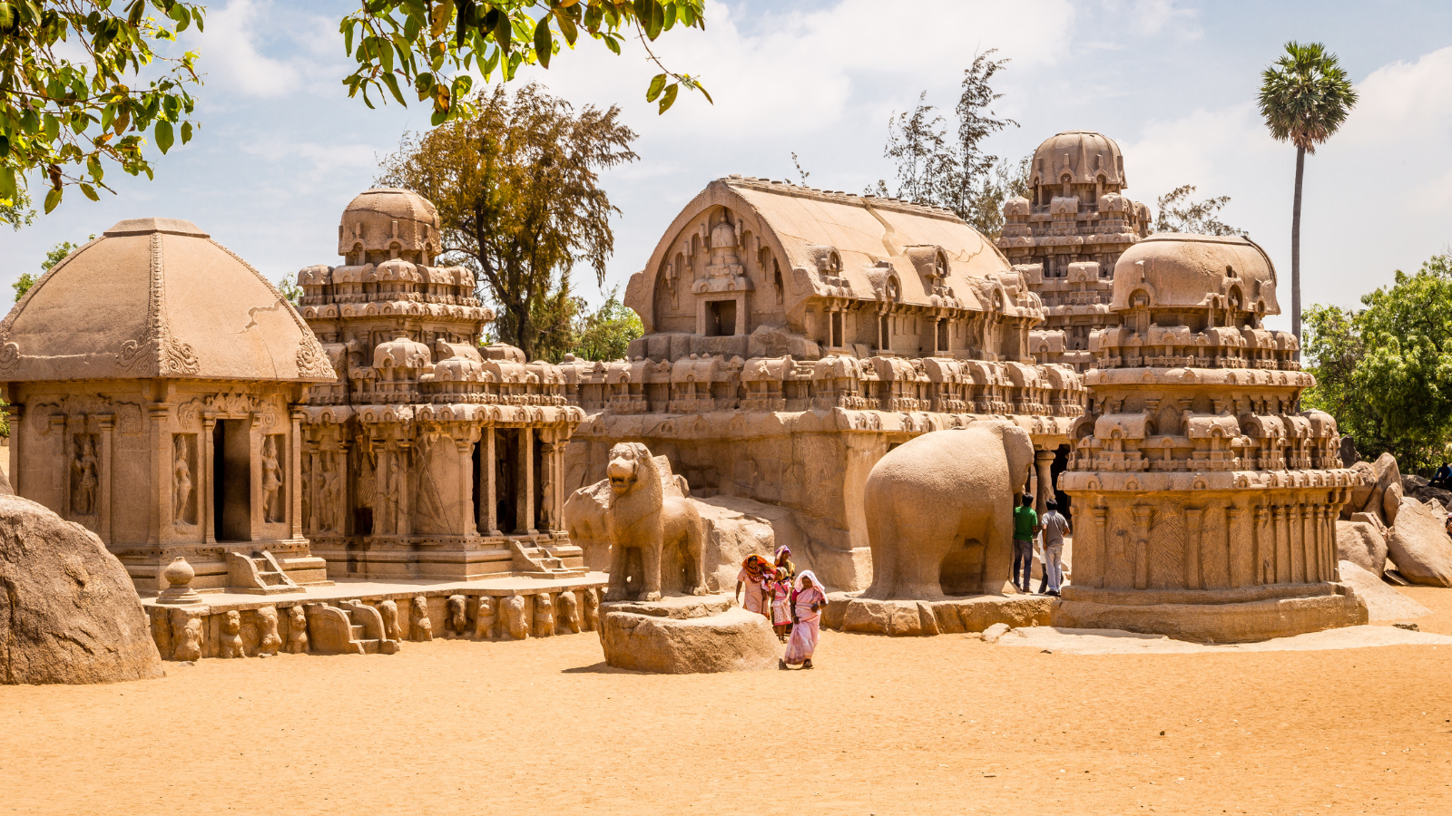 Pancha Rathas, near Mahabaliburam beach