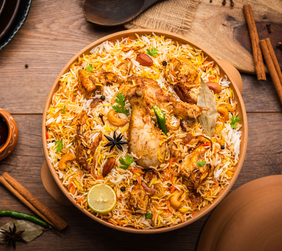 Chicken Biryani, With Leftover Rice