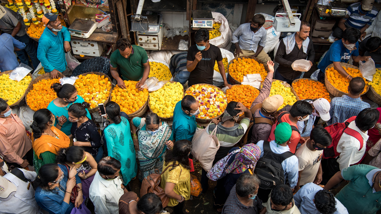 Dadar Flower Markets in Mumbai