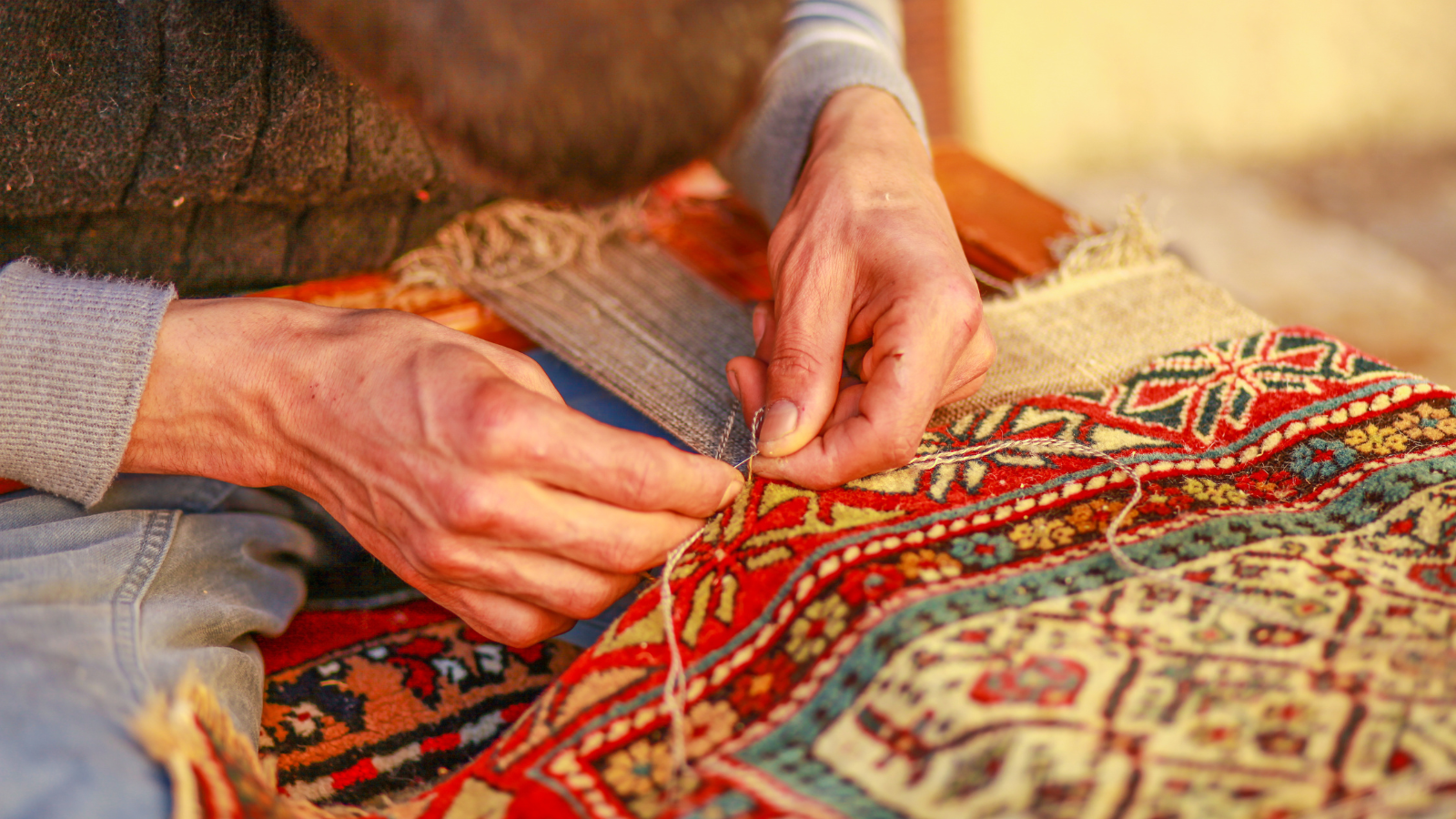 Tibetan knot rugs