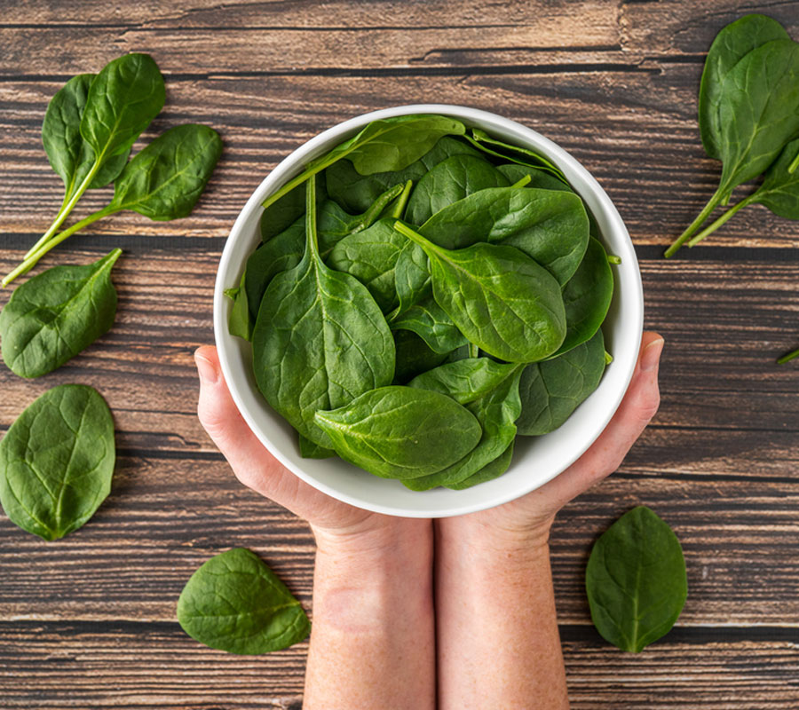 spinach, instant energy food