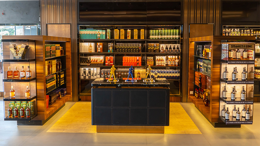 Luxury liquor store design