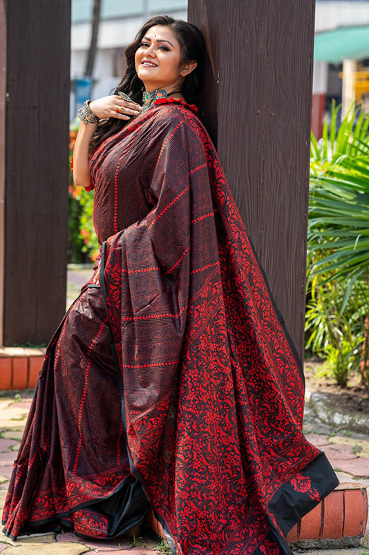 MADE ON ORDER - Kamal Sarovar Grande Heirloom Chikankari Saree