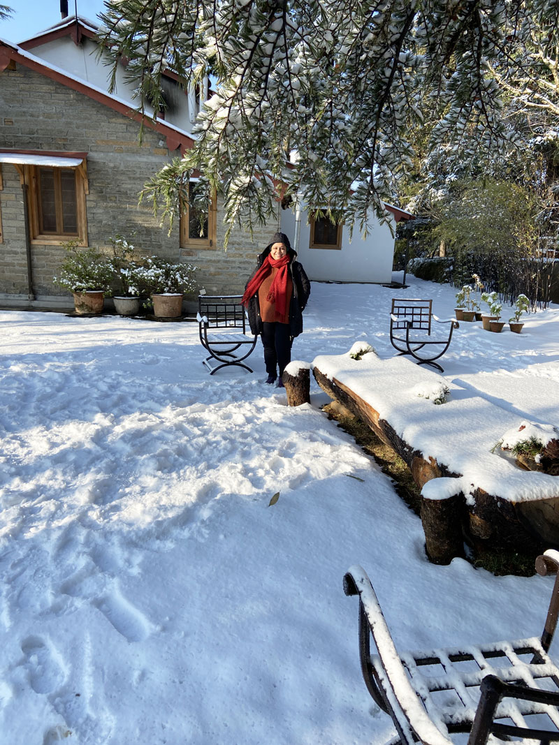 Snowfall in Binsar