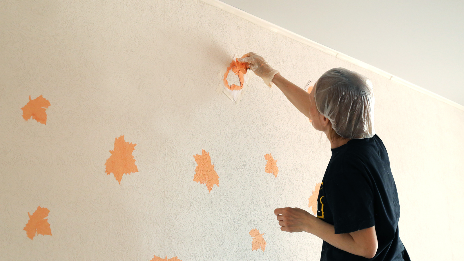 Stencil on wall
