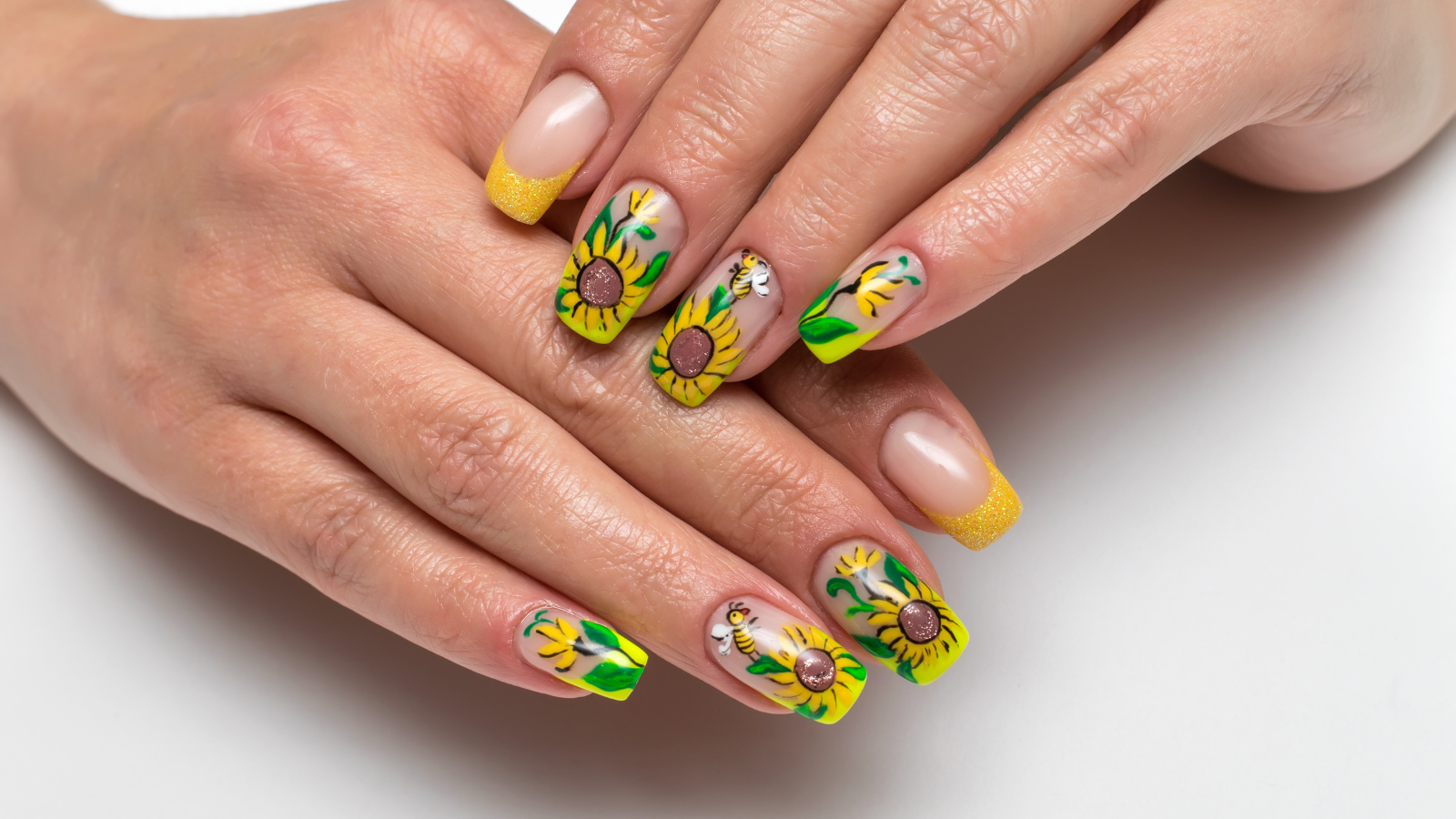 Sunflower Nail Art