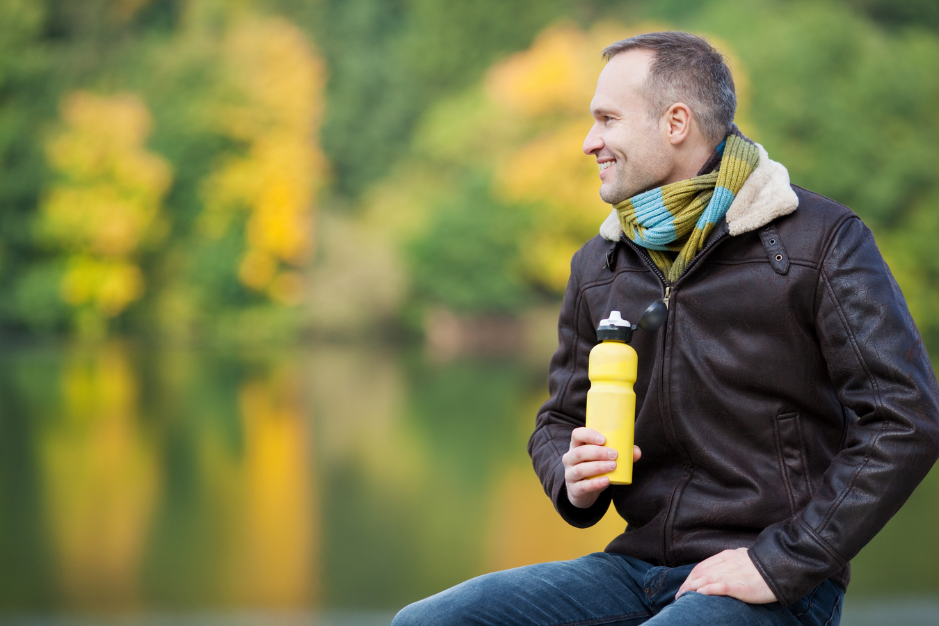 mens scarf style, jacket