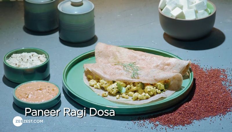 Paneer Ragi Dosa