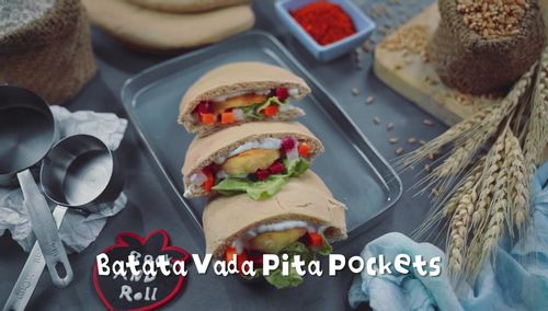 Batata Vada Pita Pocket