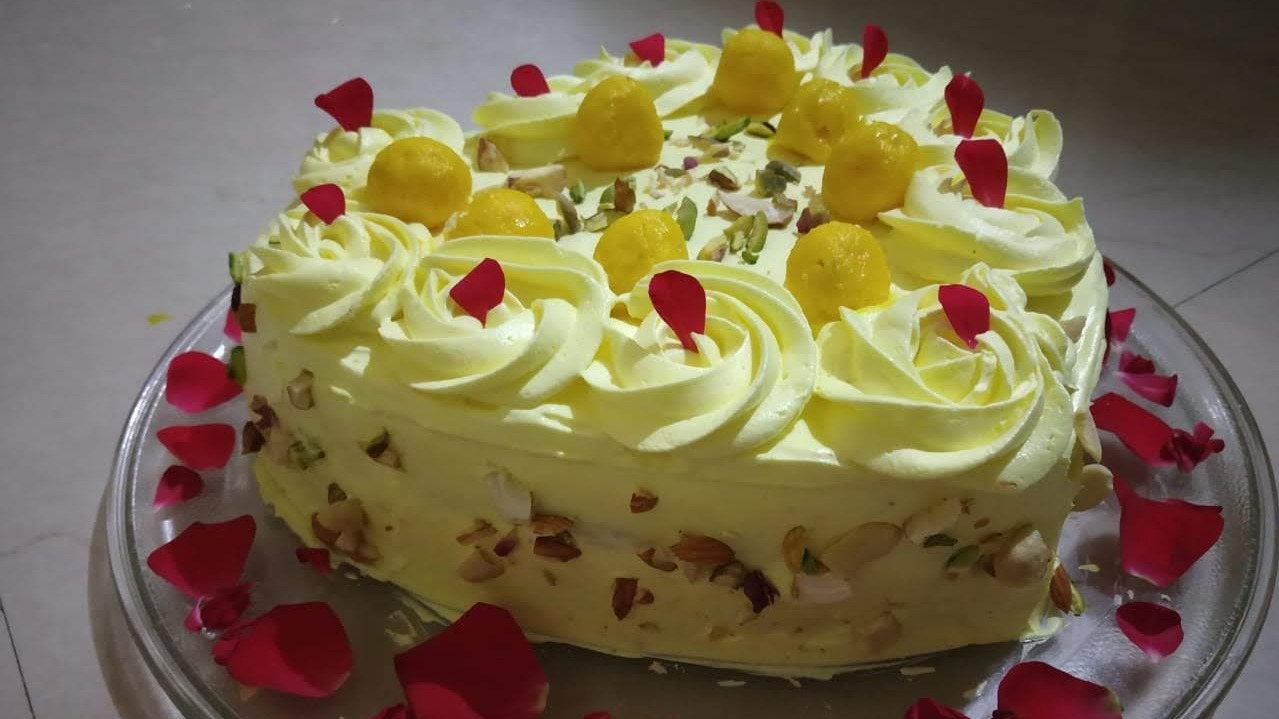 Rasmalai Round Birthday Cake