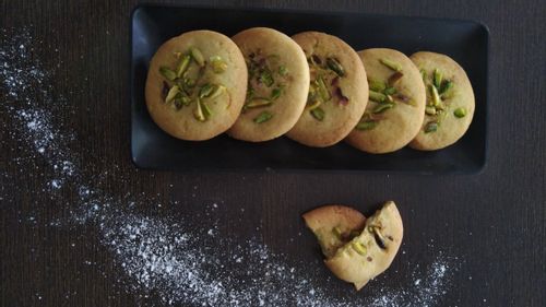  Whole wheat Kesar pista cookies