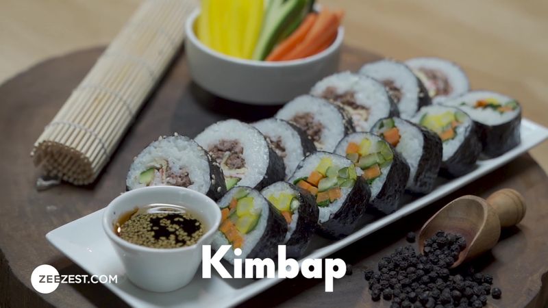 Simply Korea, Korean Food, Zee Zest, Kimbap