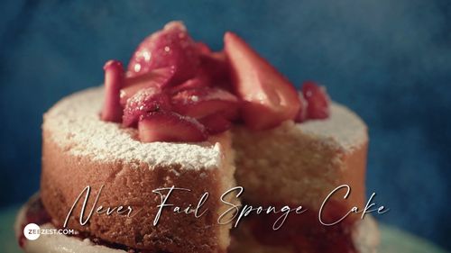 Watch Never Fail Sponge Cake Recipe By Tejasvi Chandela