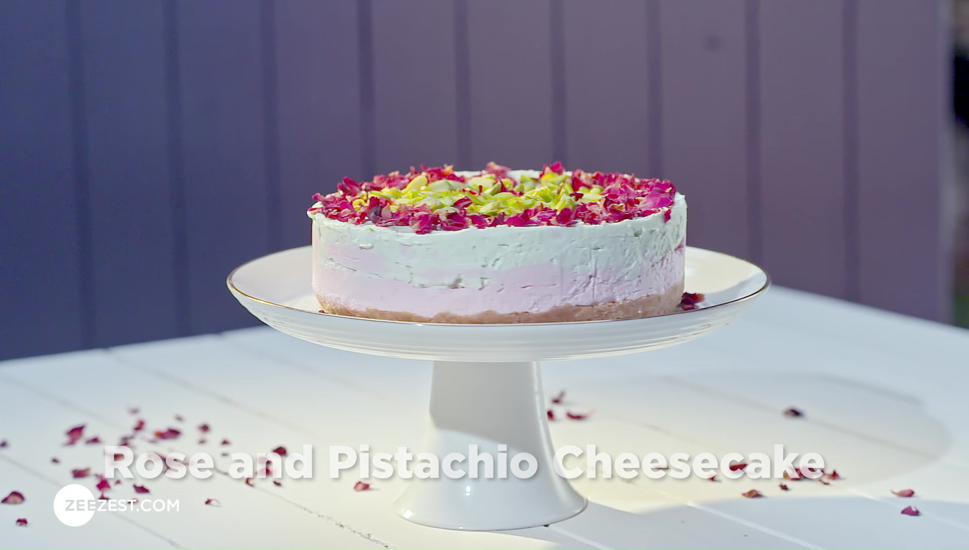 Rose & Pistachio Cheesecake