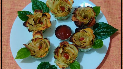 Crispy Potato Roses