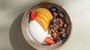Yoghurt Bowl with Blueberries and Peaches 