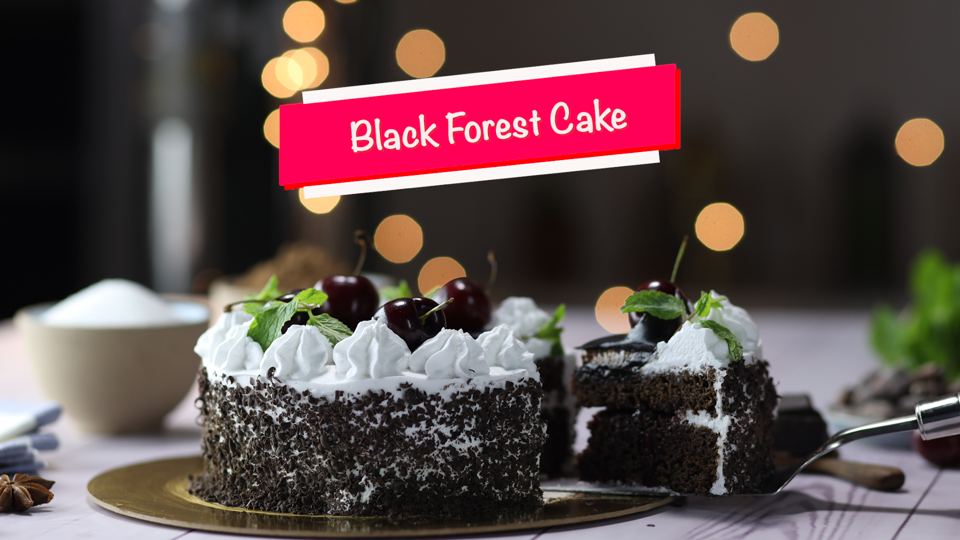 Download Enjoy a decadent Black Forest Cake! Wallpaper | Wallpapers.com
